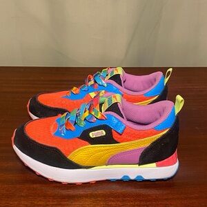 Puma Future Rider FV Lava Muti-Color Lace up Casual Shoes size 3C